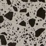 W+R's Terrazzo, 6 & 15mm Black on Natural colour sample, photographed