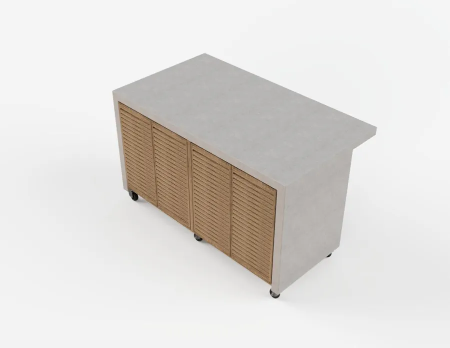 MOK island unit in concrete