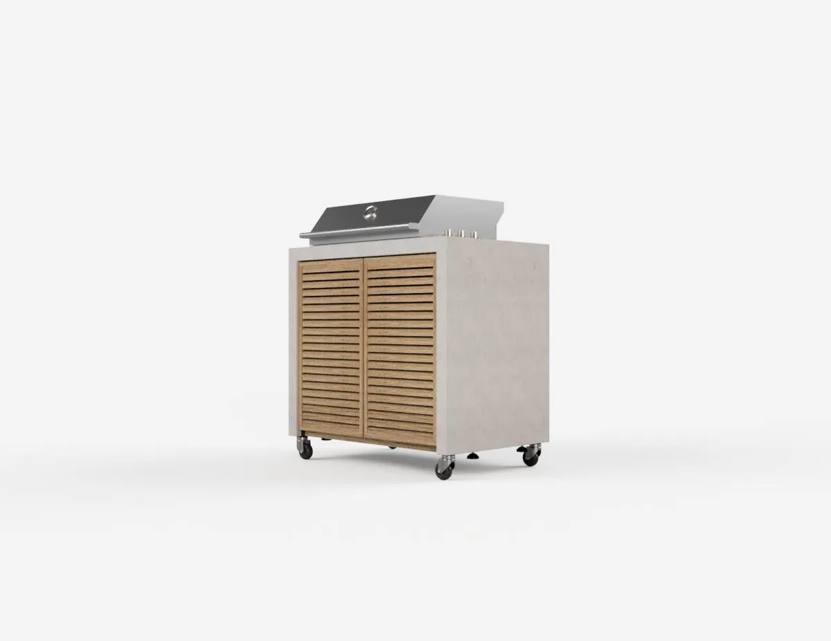 Iroko gas bbq unit