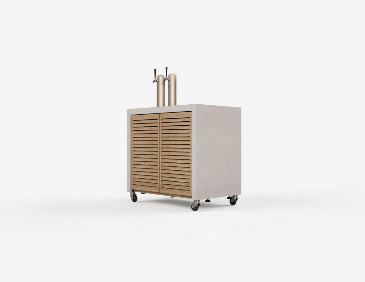 Iroko bar unit